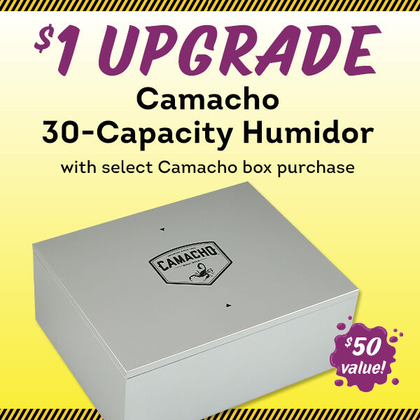 $1 UPGRADE | Camacho 30-Capacity Humidor | with select Camacho box purchase | $50 value