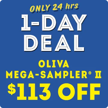 1-Day Deal - Only 24 hours -Oliva Mega-Sampler II $113 OFF! 