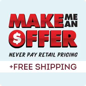 Make Me An Offer and never pay retail pricing, plus free shipping!