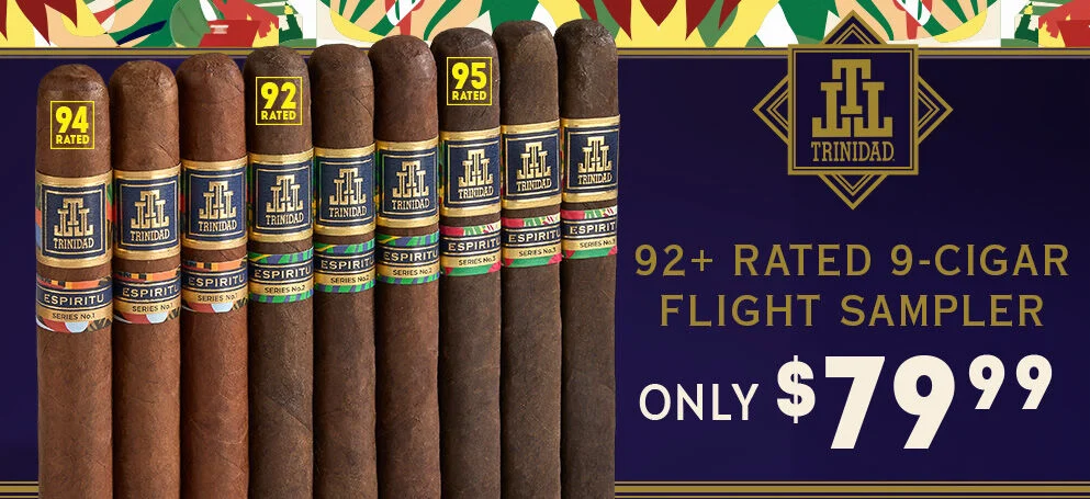 90+ Rated 9-Cigar Flight Sampler ONLY $79.99