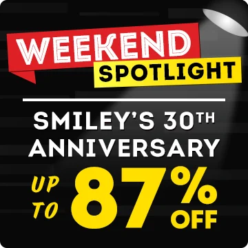 Weekend Spotlight | Smiley's 30th Anniversary | Up to 87% OFF!