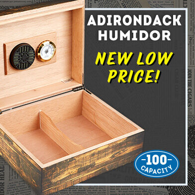 Adirondack Humidor NEW Low Price! 100 Capacity Humidor