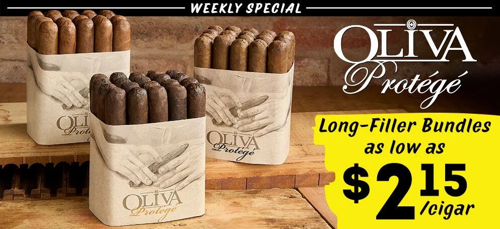 Oliva Protege Long-Filler Bundles as low as $2.15/cigar