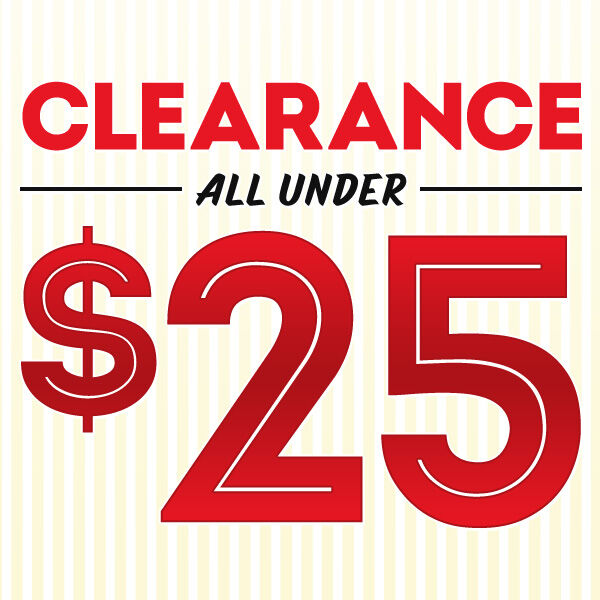 Clearance All Under $25