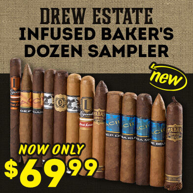 NEW! Drew Estate Infused Bakers Dozen Sampler | Now Only $69.99 
