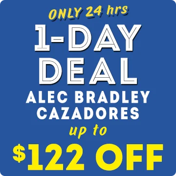 1-Day Deal | Only 24 hours | Alec Bradley Cazadores | up to $122 OFF