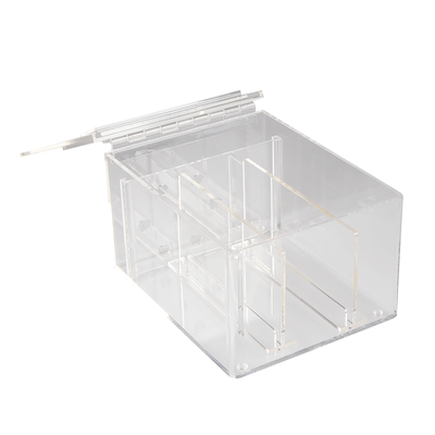7 Inch Acrylic Humidor - 3 Bin