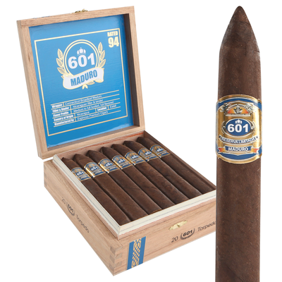 601 Blue Box-Pressed Maduro