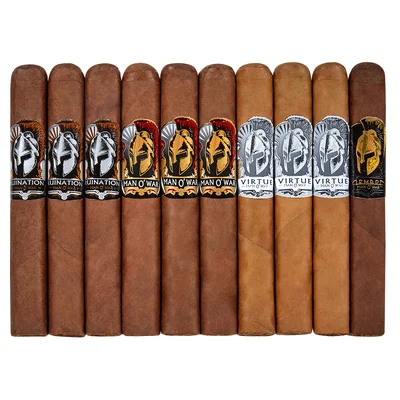 Man O' War Box-Pressed 10 Cigar Sampler