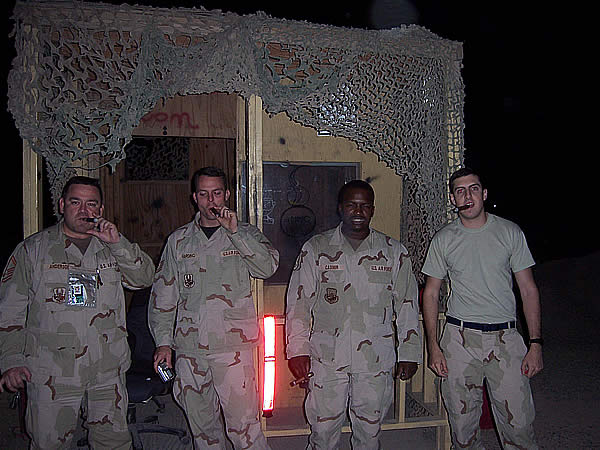 From left to right: SMSgt. Jeff Anderson, TSgt. Michael Harding, SSgt. Alex Casimir, SrA. Julio Herrera Taken at Balad Air Base, Iraq on June 16th, 2007Ammo troops an their finest, I.Y.A.A.Y.A.S.