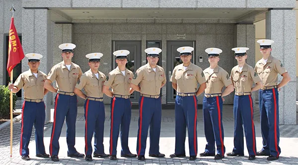 Marine detachment in Tajikistan