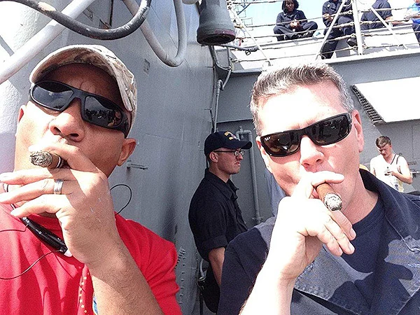 CSCS Carlos Eldridge and STGCS Heath Northcutt, USS McFaul DDG74