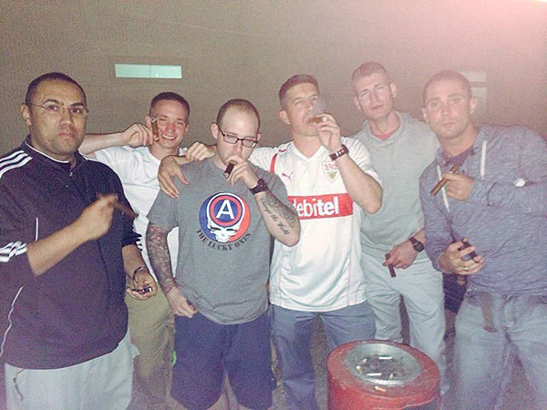 SGT Chris Pellican from the 406th HRC out of Germany. "Me and a bunch of the guys I work with troops deployed to Kuwait at the moment. We are all regular shoppers of CI and get together on most weekends to enjoy the prime cigars we get from your website. ... We just want to say thanks for all the great cigars and the support. We plan on remaining customers for a long time."