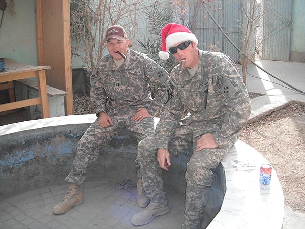 Small base in Afghanistan. "Thanks Cigar International."