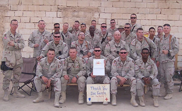 Officers of the 2-112th AR, Texas Army  National Guard out of Fort Worth, Texas at Camp Al Taqaddum.