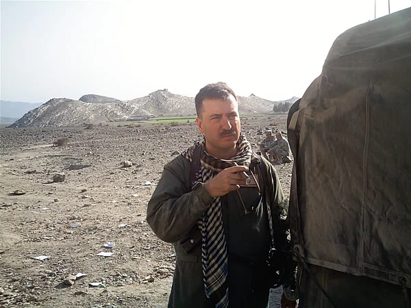 Major Bull Murphy (CSTC-A Command Surgeon&rsquo;s Office)  caught enjoying a Flor de Oliva(instead of working) somewhere in Afghanistan.