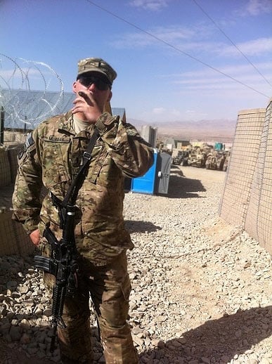 1LT Matthew B. Murrah stationed in Afghanistan.