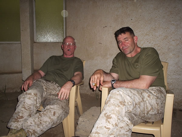 On behalf of all of us here In the middle of Fallujah, I thank you for the cigars. Our days are long and exhausting. (Please see picture. I generally don&rsquo;t look that badly.) Our reprieve is in the evening when we can all enjoy our cigar of choice. Please know that every evening, we look to your product to be able to enjoy our moment of peace.Thanks again,LtCol Jim "Hondo" Haldeman
