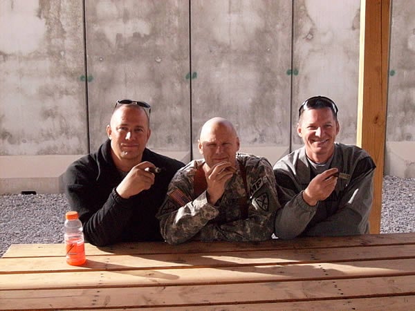 Time at FOB Grizzly, Camp Ashraf, Iraq with CPT Nygaard, SFC Owen, and CPT Petrick.