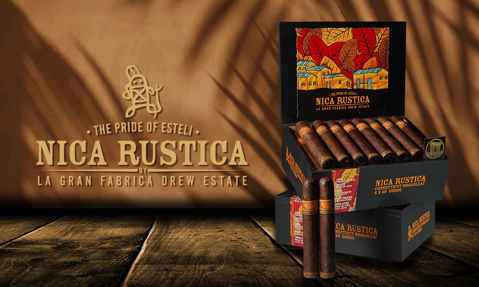 Nica Rustica Broadleaf Cigars by Drew Estate Main Banner