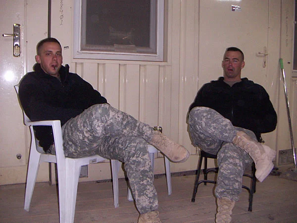 Jim and Brent enjoying some well-deserved cigars.