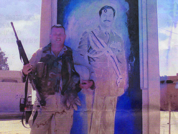 SFC Mark Popoff, US Army, currently stationed in Tikrit, Iraq.