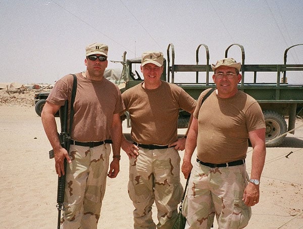 Captain Larry Cote serving in Kuwait for the Coalition Forces LandComponent Command (Third Army)- Staff Judge Advocate.