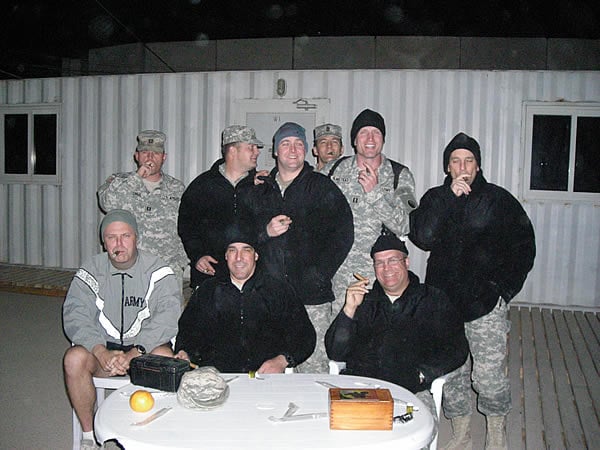 &lsquo;Cigar Ministry&rsquo; officers and enlisted soldiers in Iraq.