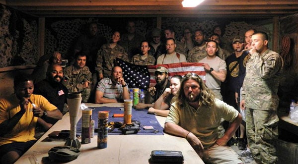 The FLACK (FOB Lagman Afghanistan Cigar Klub). "We meet twice weekly and are made up of all branches as well as civilian contractors. We could not do it without Cigar International. Thank you." - Christopher Lee