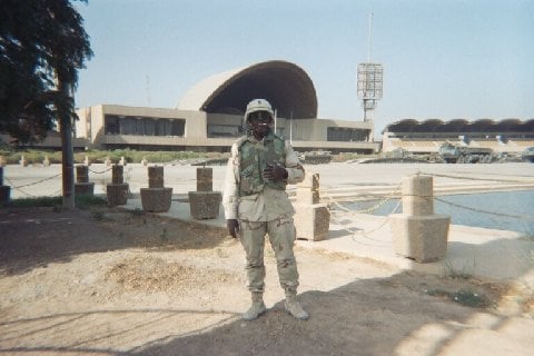 SFC Johnson Bagdad Iraq OIF#1 Bco 2/69 AR 3ID 3rd BDE Fort Benning GA Kelly Hill.