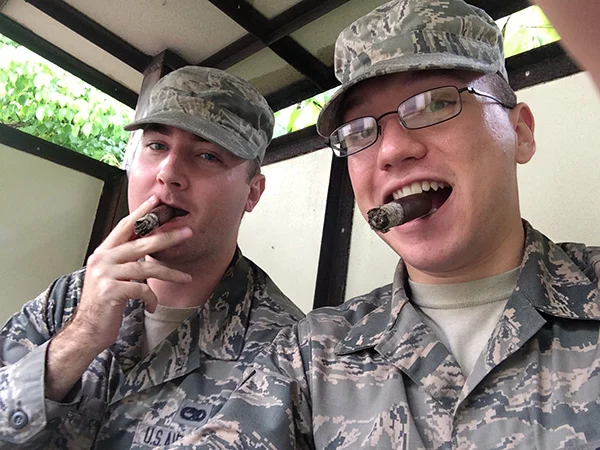 "Having a smoke at lunch thanks to CI, appreciate you shipping all the way out to Japan."