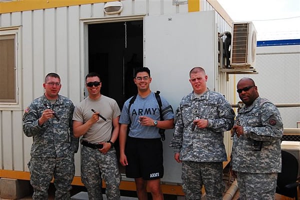 From left to Right: WO1 Showers (MAXX EGO), SGT Marquez (GURKA Black Dragon), SSG Pantalone (GURKA CENTERION), SPC Lakeman (MAXX Freak), MSG Monroe (GURKA Black Dragon)