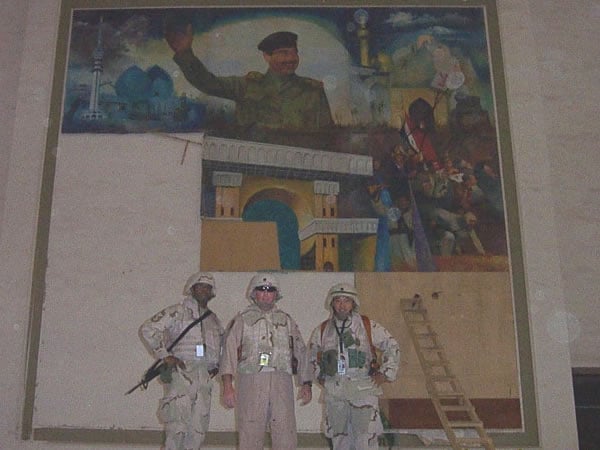 From left to right: Chief Master Sergeant Darrell McKinney, LtCol Jerald Oliver and Maj VJ Asuncion of the USAF.