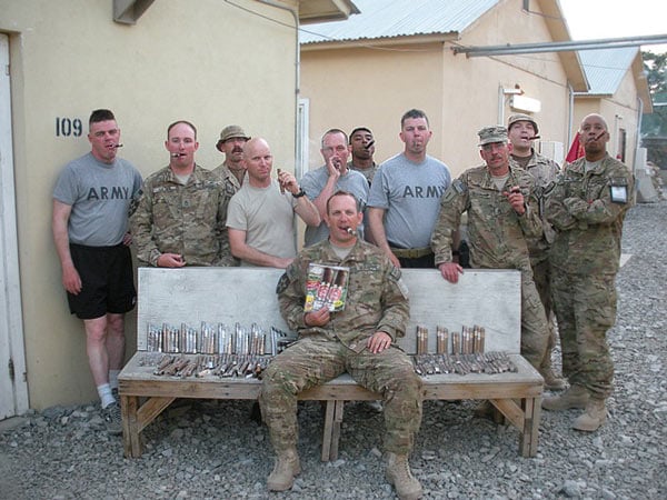 SFC John Enstrom of TMT-West with some Canadian Army brothers, Afghanistan. - "I received a small box today of the Cuba Libre&rsquo;s I ordered as well as a large box from CI that I wasn&rsquo;t expecting. Inside was around 200 cigars that I am assuming were Cigars for Troops. ...Thank you very much CI."