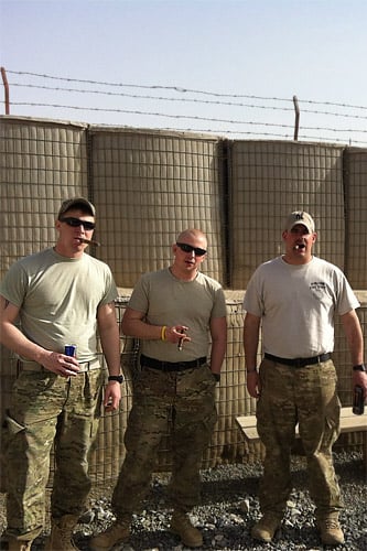 Men of the 264th Fire Dept. in Afghanistan