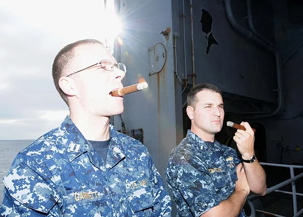 "Good morning.  I&rsquo;m Jason Montgomery stationed on board the USS Abraham Lincoln. We&rsquo;re deployed in the Western Pacific. I Just wanted to say thanks for all the great cigar deals on your web site and show you our daily Joe picks. Thanks."