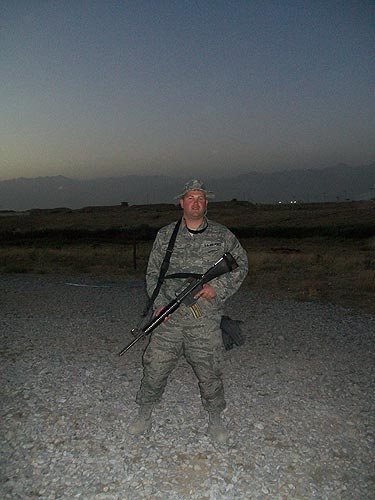Members of the 121st unit of the 455th Air Force Expeditionary Force, Civil Engineering Squadron.
