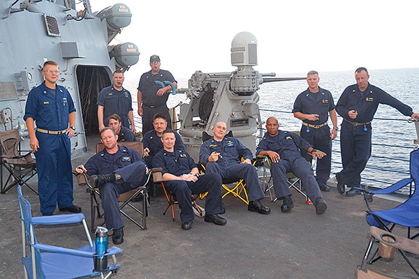 USS McFaul DDG 74, Cigar Lounge current steaming in the Red Sea. "Thank you for continuing to provide high quality cigars to our team."