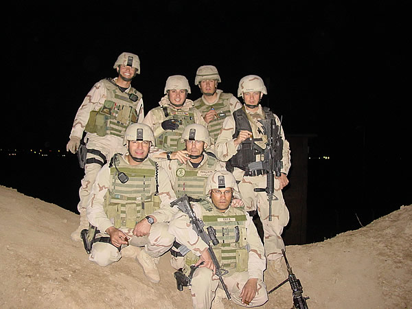 Capt Berisha, MSgt Vatistas, TSgt Cote, TSgt Mullikin, TSgt Gonzalles, SSgt Adams, and A1C Miller.