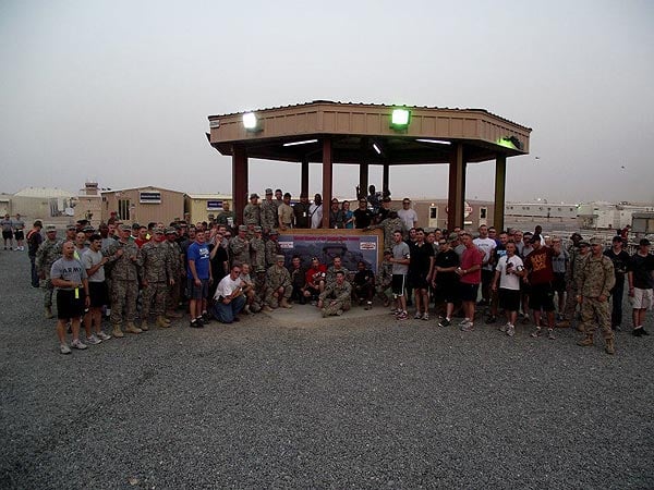 The first annual Big Smoke at a camp in Kuwait.