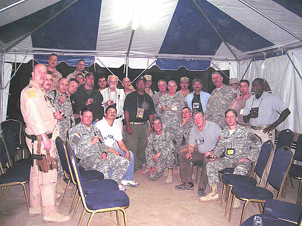 1st meeting of Baghdad&rsquo;s Cigar Aficionado Club taken Mar 25 2007, pool side at the US Embassy Baghdad Iraq.