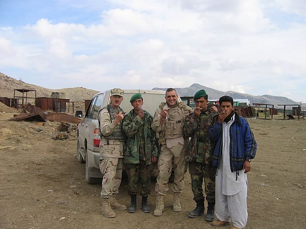 In Afghanistan Just After Saving Weapons And Artillary Cache.