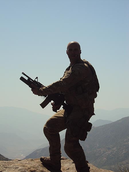 Psychological Operations Soldiers SGT Kazimieras Urbonavicius and SPC John Griffiths supporting Task Force Cacti in Afghanistan.